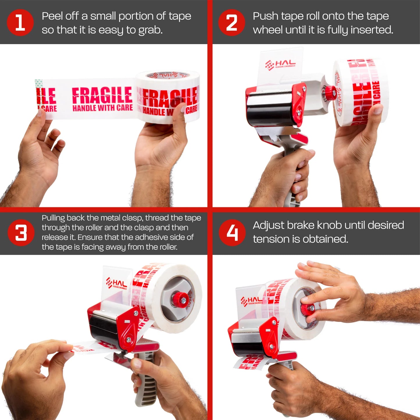 3-Inch Handheld Packaging Tape Dispenser