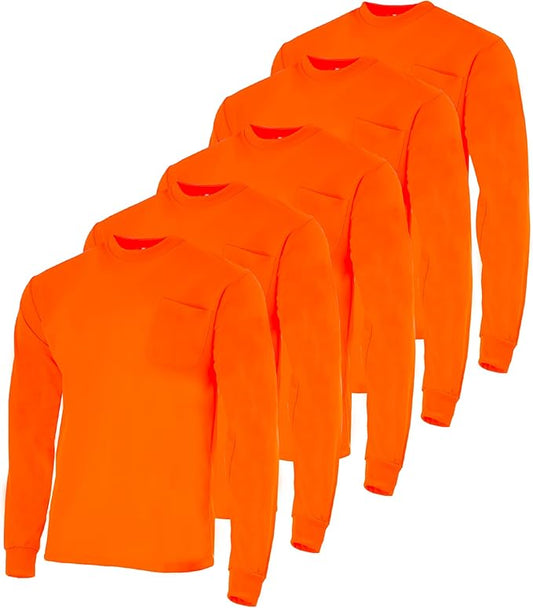 Everyday Work Safety Shirt – Lightweight, Breathable & Ideal for Outdoor Activity (5-Pack)