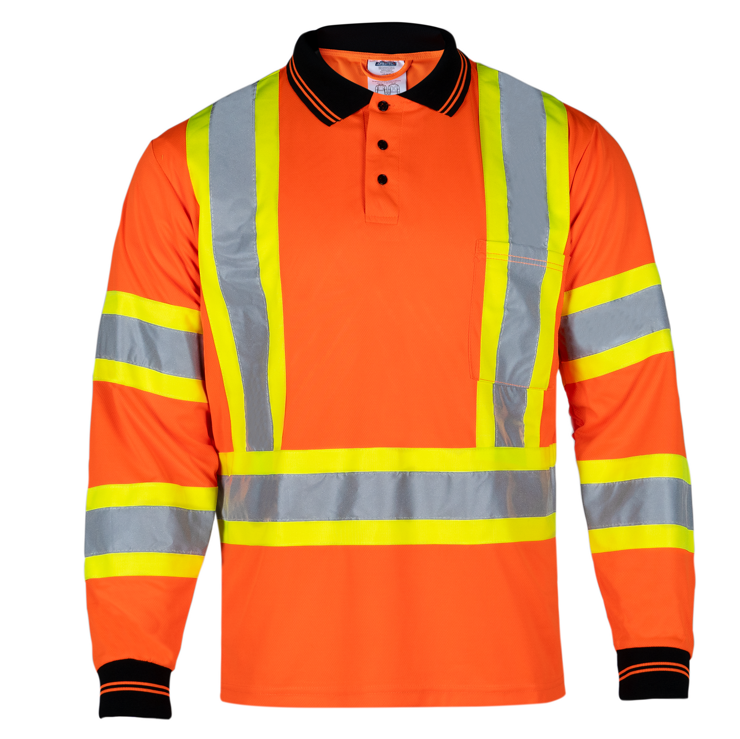 High-Visibility Reflective X-Back Long-Sleeve Polo Shirt: Safety, Comfort, and Professional Style