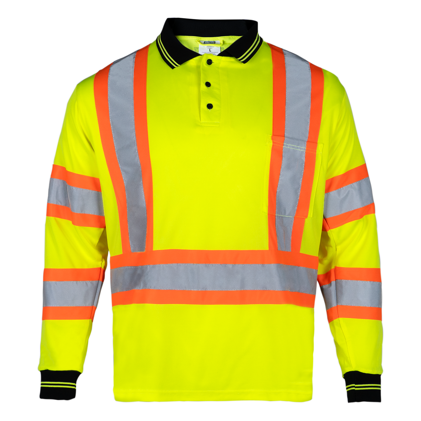 High-Visibility Reflective X-Back Long-Sleeve Polo Shirt: Safety, Comfort, and Professional Style