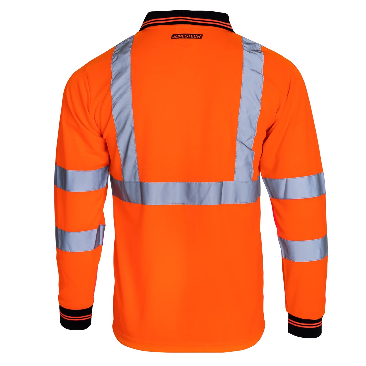 High-Vis Reflective Long-Sleeve Safety Polo Shirt – ANSI Compliant, Breathable,