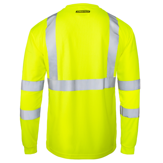 ANSI Class 3 High-Visibility Long-Sleeve Safety Shirt – Breathable, Reflective & Tailored for Maximum Protection