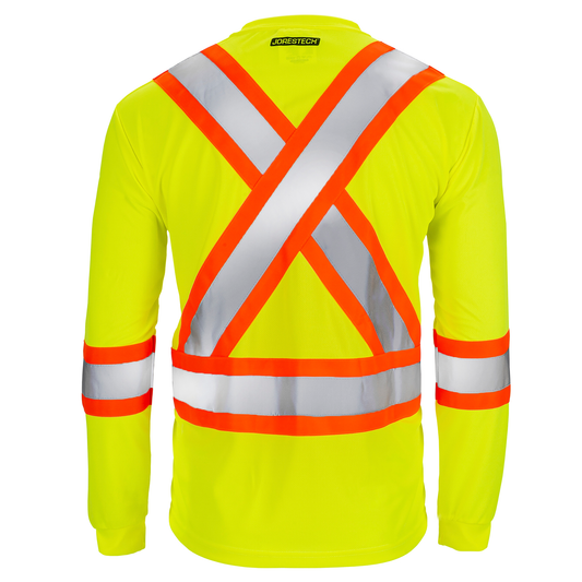 X-Back Design ANSI Class 3 High-Visibility Two-Tone Safety Shirt – Reflective, Breathable & Designed for Maximum Visibility