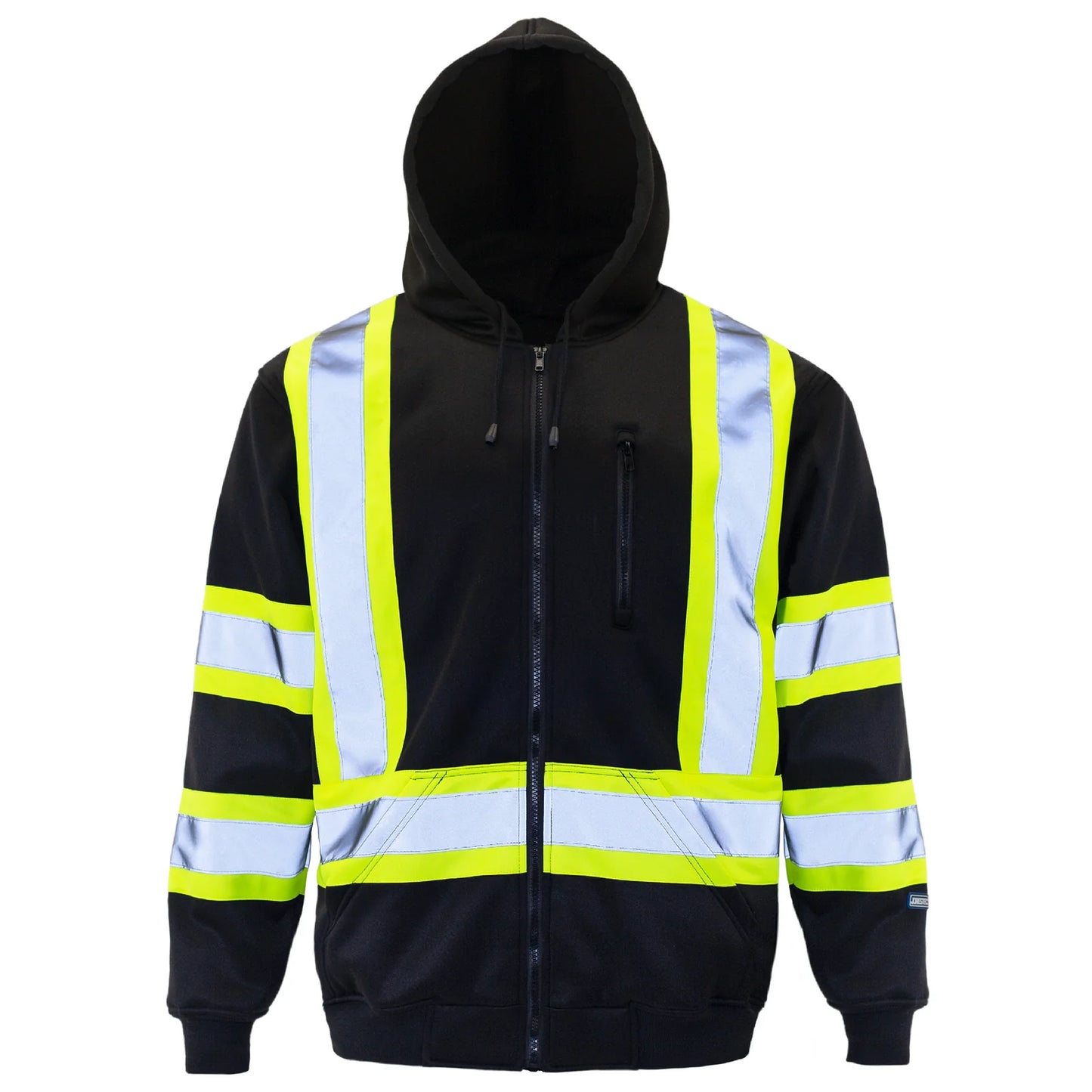 High-Visibility Reflective Hoodie – ANSI Class 3 Certified for Safety & Warmth