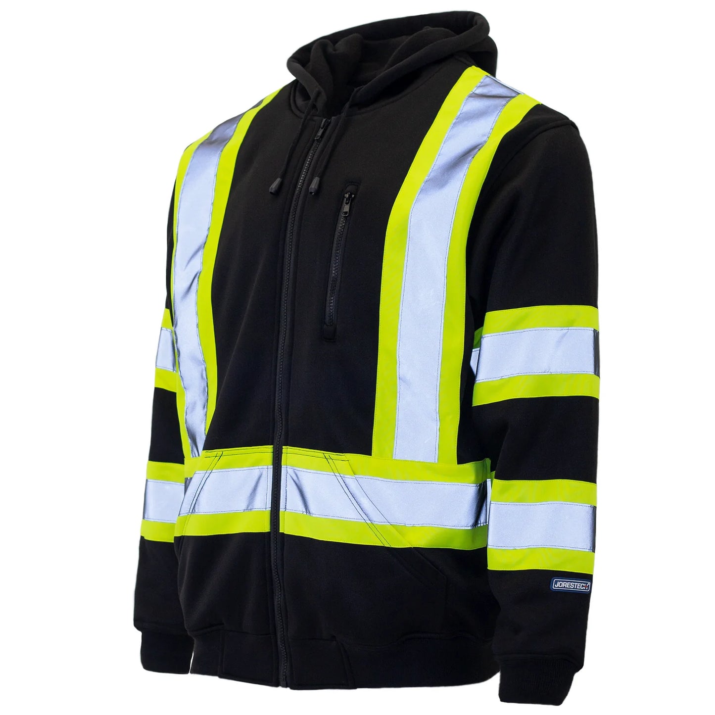 High-Visibility Reflective Hoodie – ANSI Class 3 Certified for Safety & Warmth