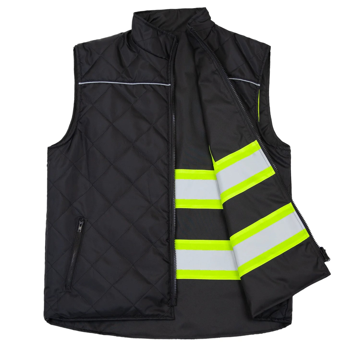 Reversible Insulated Safety Vest – ANSI Certified, Waterproof & Stylish