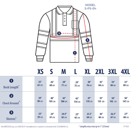 High-Visibility Two-Tone Reflective Long-Sleeve Polo Shirt