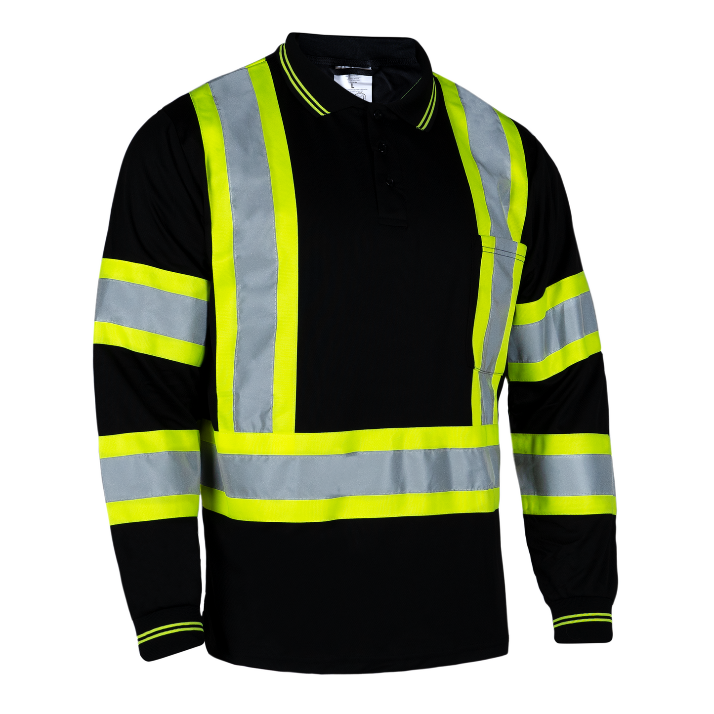 High-Visibility Reflective X-Back Long-Sleeve Polo Shirt: Safety, Comfort, and Professional Style