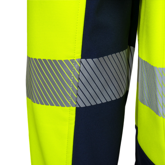 ANSI Class 3 High-Visibility Softshell Safety Jacket – Fleece-Lined, Windproof & Water-Resistant