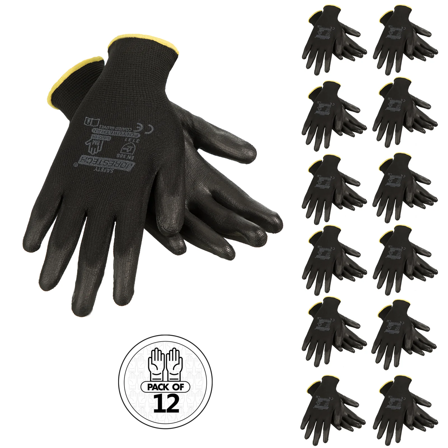Thin Polyurethane-Coated Safety Gloves – High-Dexterity, Breathable & Precision Grip