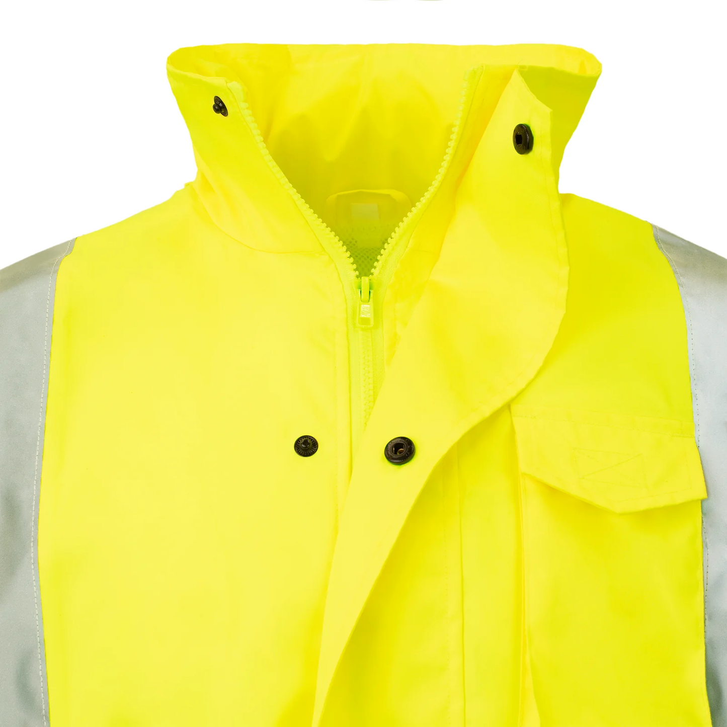 High-Visibility Waterproof Rain Jacket – Lightweight, Reflective & ANSI Class 3