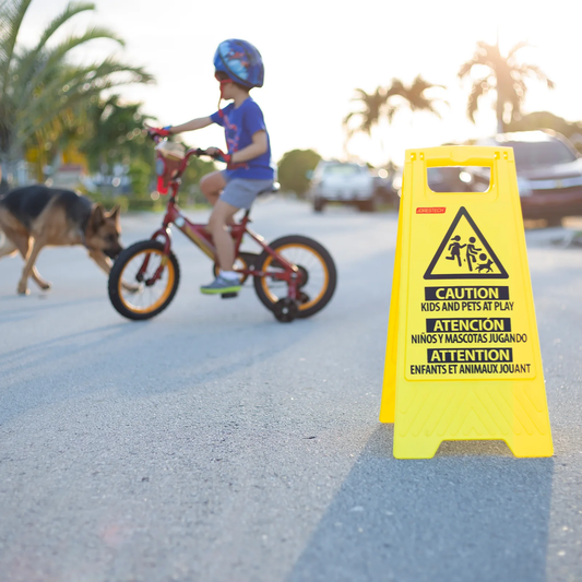 Children at Play Safety Sign – High-Visibility, Foldable & Weather-Resistant
