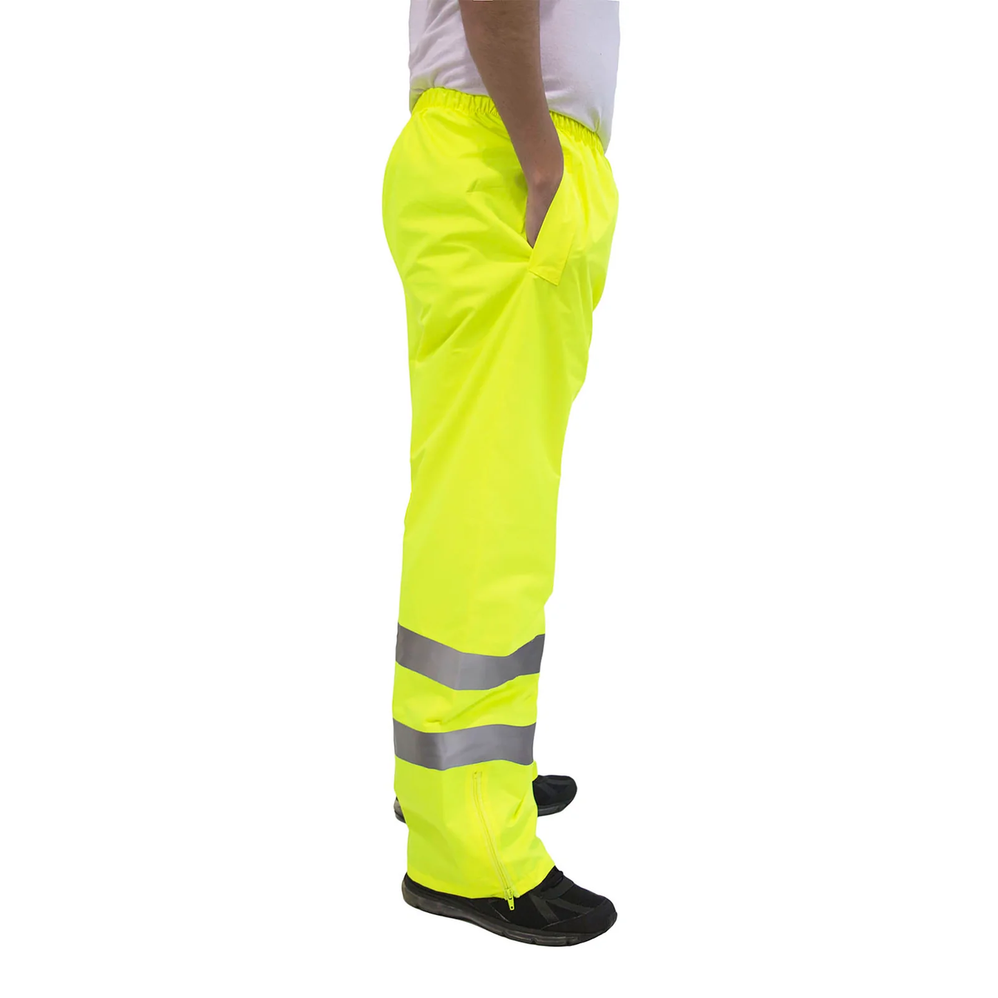 High-Visibility Waterproof Safety Pants – ANSI Class E, Windproof & Reflective