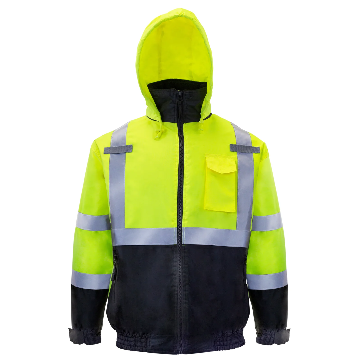 ANSI Class 3 High-Visibility Safety Jacket – Insulated, Waterproof & Reflective