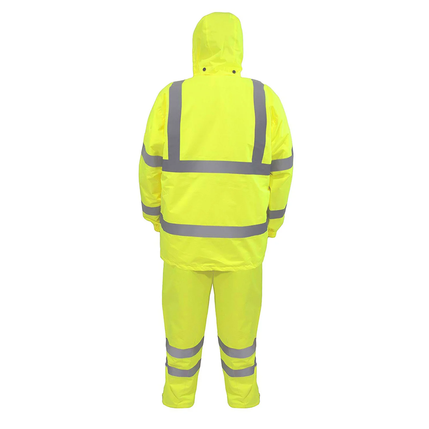 High-Visibility Waterproof Rain Set – ANSI Compliant Jacket & Pants for Ultimate Protection