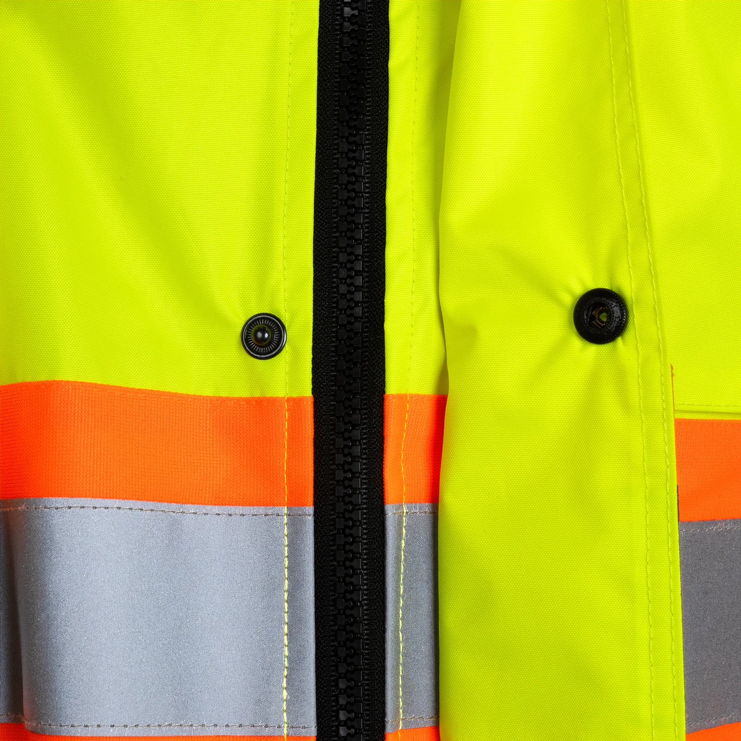 X-on-the-Back High-Visibility Waterproof Rain Jacket – ANSI & CSA Compliant, Windproof & Reflective