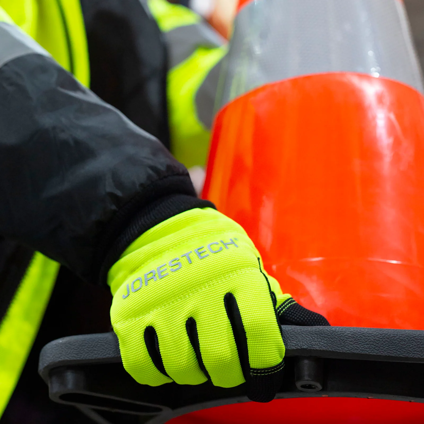 Hi-Vis Touchscreen Safety Work Gloves – Durable, Abrasion-Resistant & Comfortable