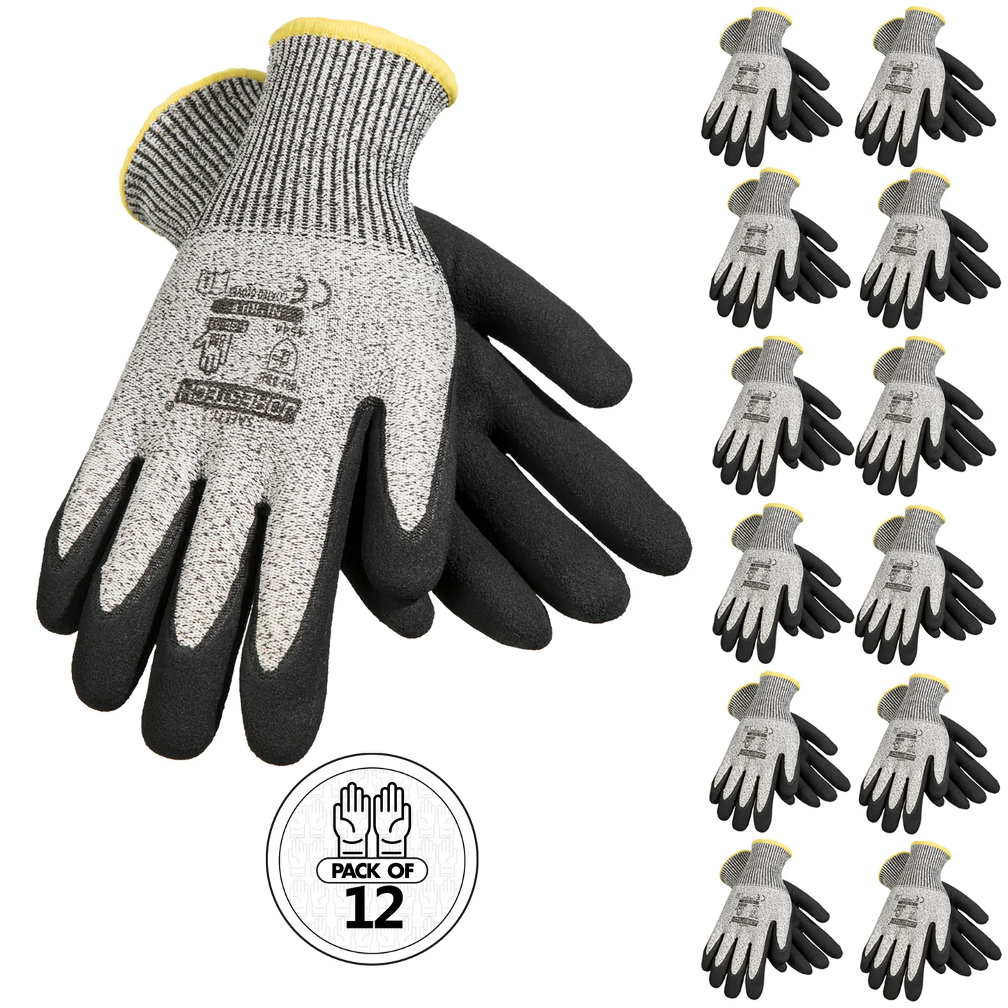 Cut-Resistant Nitrile-Coated Safety Gloves – High-Dexterity & Durable Grip