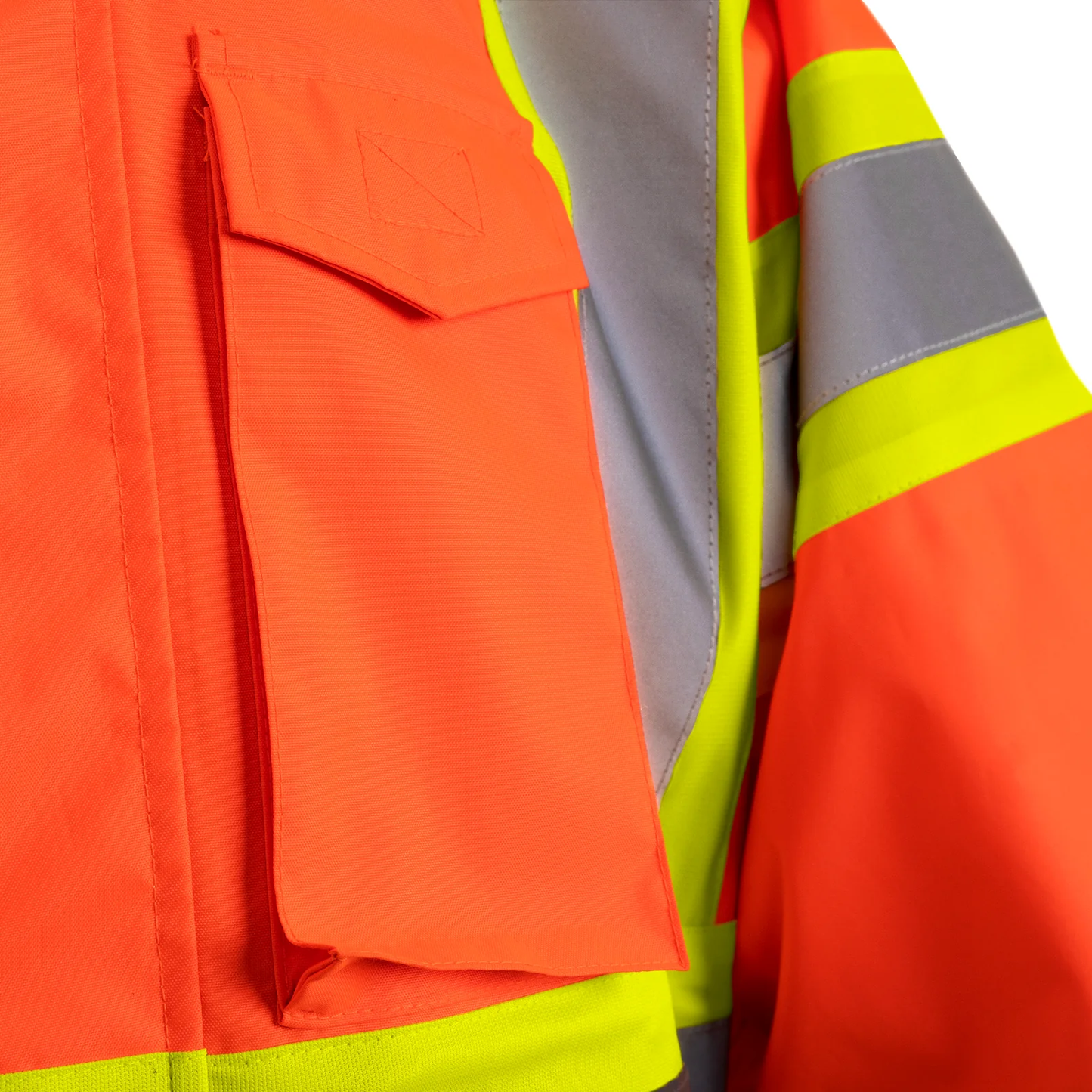 X-on-the-Back High-Visibility Waterproof Rain Jacket – ANSI & CSA Compliant, Windproof & Reflective