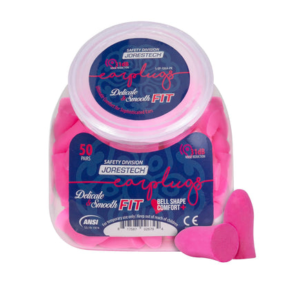 Ultra-Comfortable Bell-Shaped Foam Earplugs – 31dB NRR, ANSI-Certified