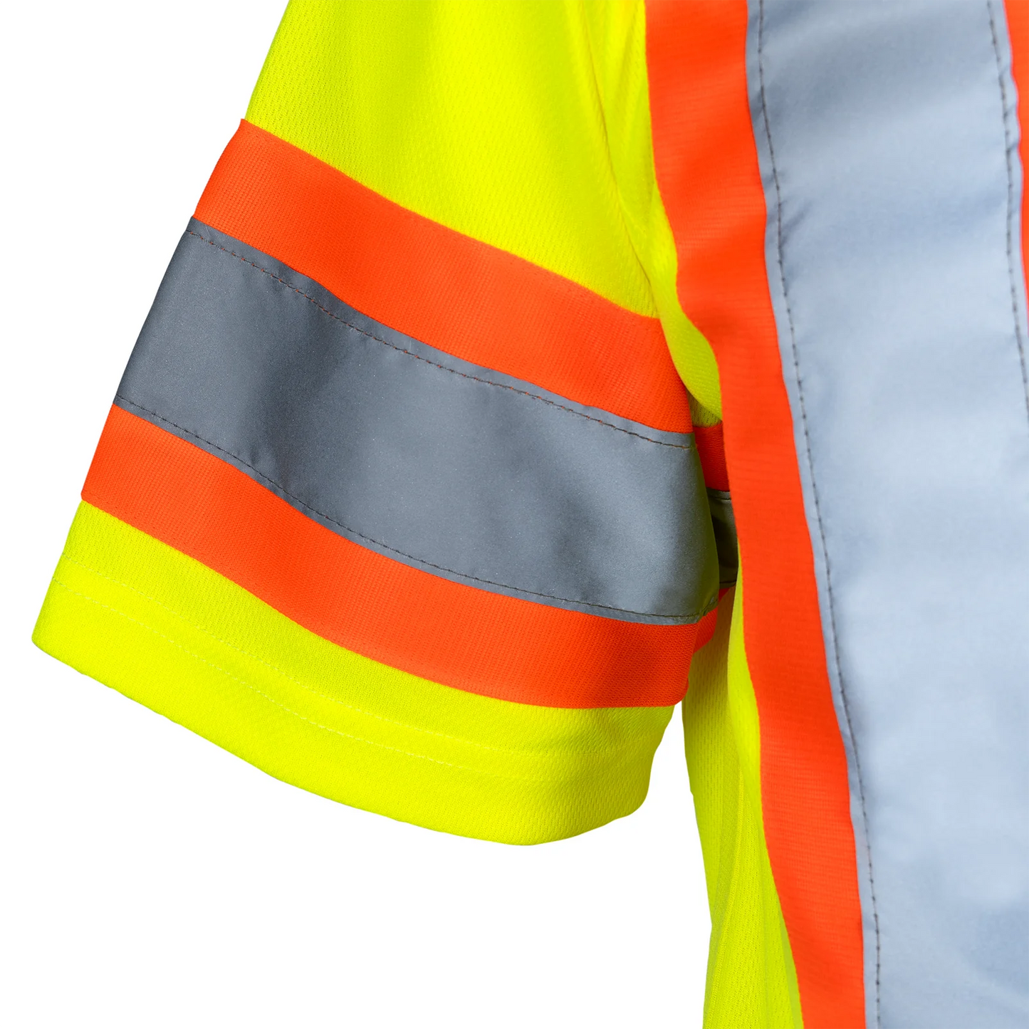 High-Visibility Two-Tine Reflective Work Polo Shirt: Comfortable, Stylish, and ANSI Compliant