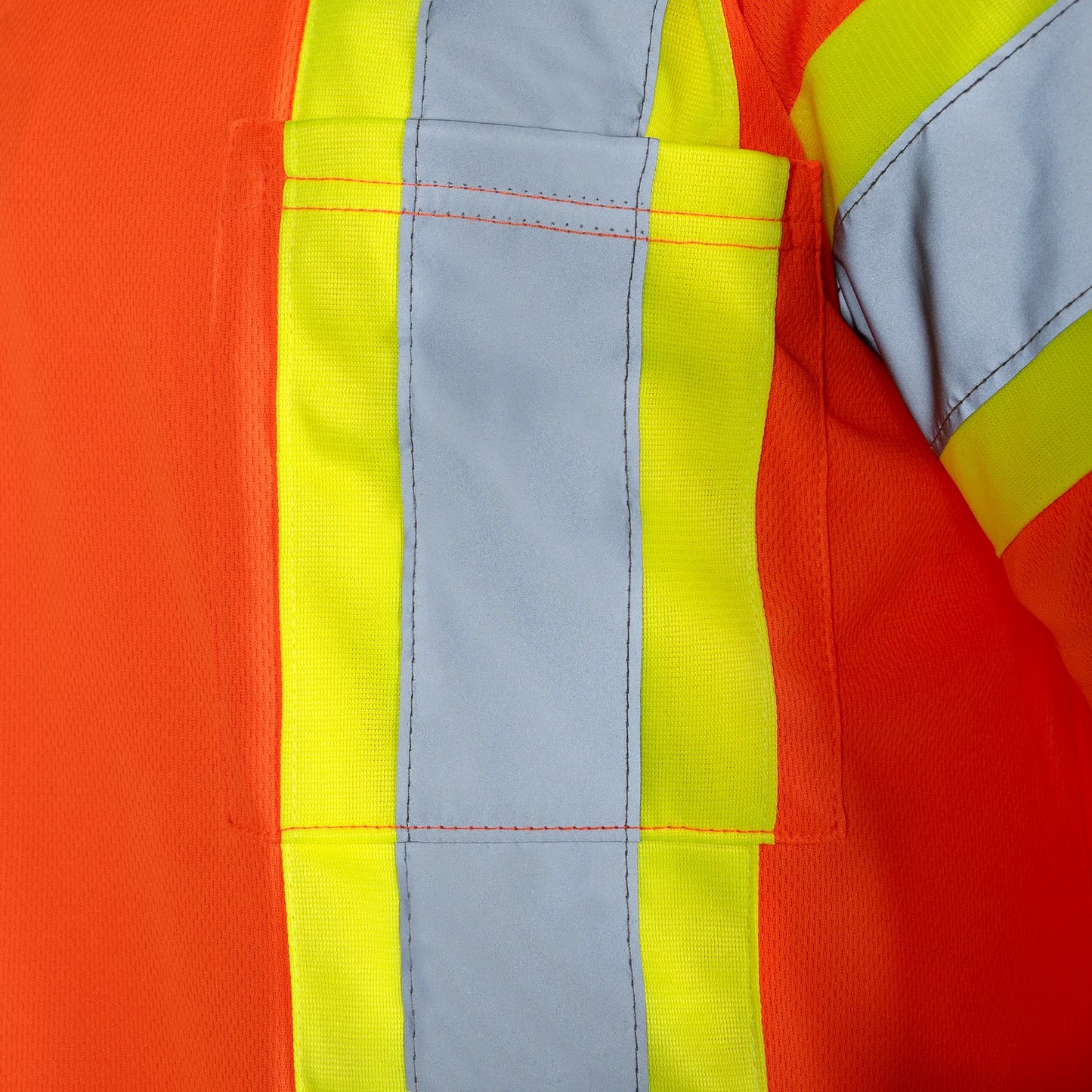 High-Visibility Two-Tine Reflective Work Polo Shirt: Comfortable, Stylish, and ANSI Compliant