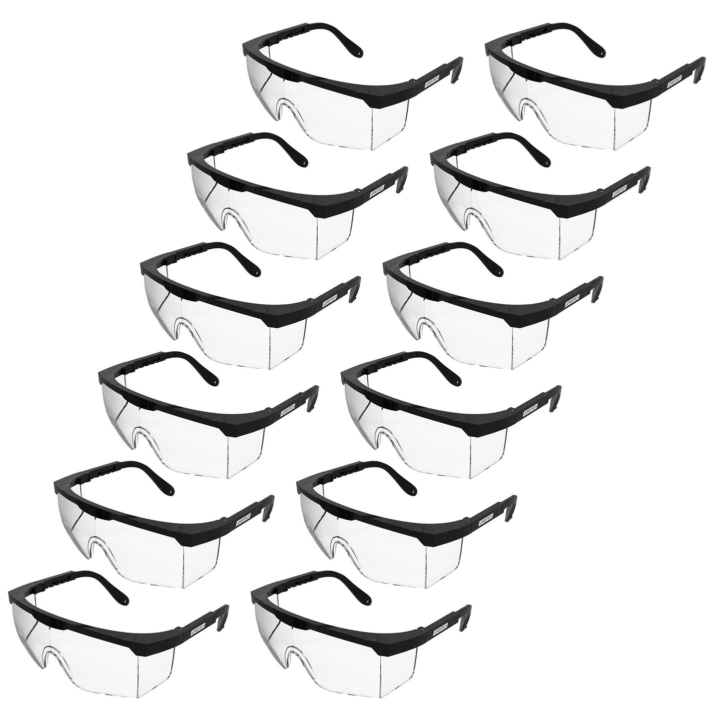 High-Impact Safety Glasses – Durable, Adjustable & ANSI Z87+ Compliant