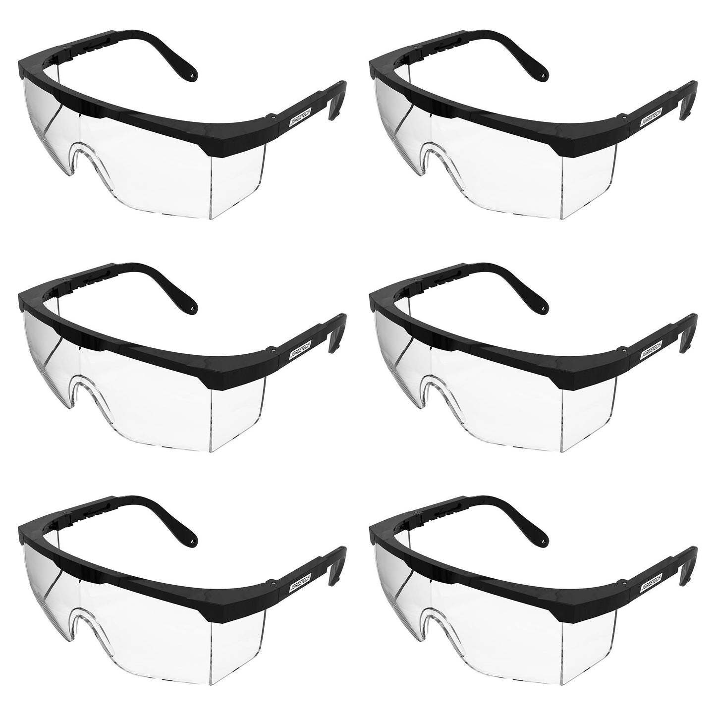 High-Impact Safety Glasses – Durable, Adjustable & ANSI Z87+ Compliant