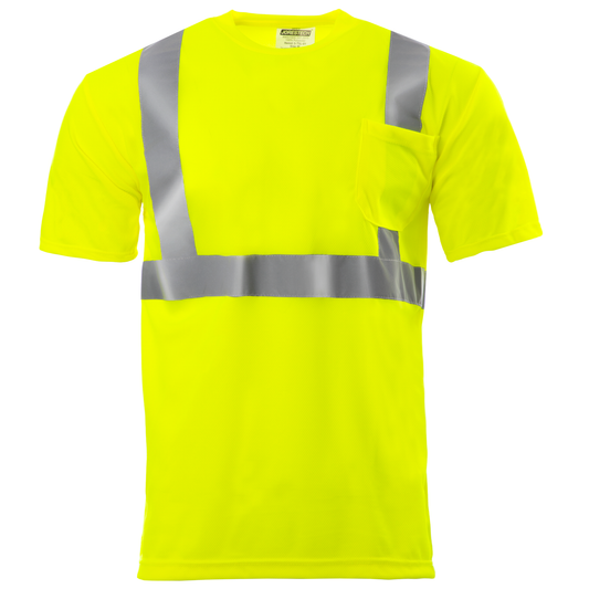 High-Visibility Safety Short Sleeve Shirt – Breathable, Reflective & ANSI Compliant