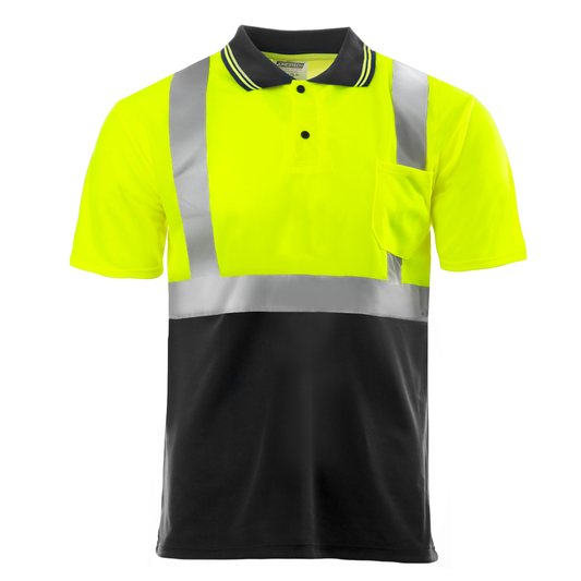 High-Visibility Reflective Polo Shirt: Stylish, Comfortable, and ANSI Compliant for Safety