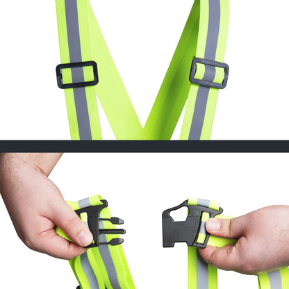 High-Visibility Reflective Suspenders – Adjustable, Breathable & Lightweight