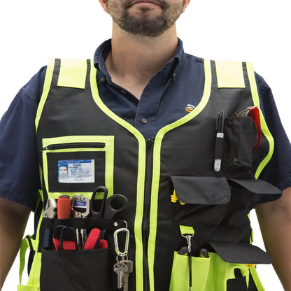 Heavy-Duty Tool Vest – Adjustable, Reflective & Breathable Work Gear