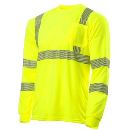 Heat Transfer ANSI Class 3 High-Visibility Long-Sleeve Safety Shirt – Breathable, Reflective & Designed for Comfort