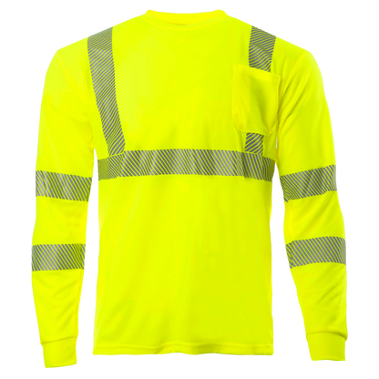 Heat Transfer ANSI Class 3 High-Visibility Long-Sleeve Safety Shirt – Breathable, Reflective & Designed for Comfort