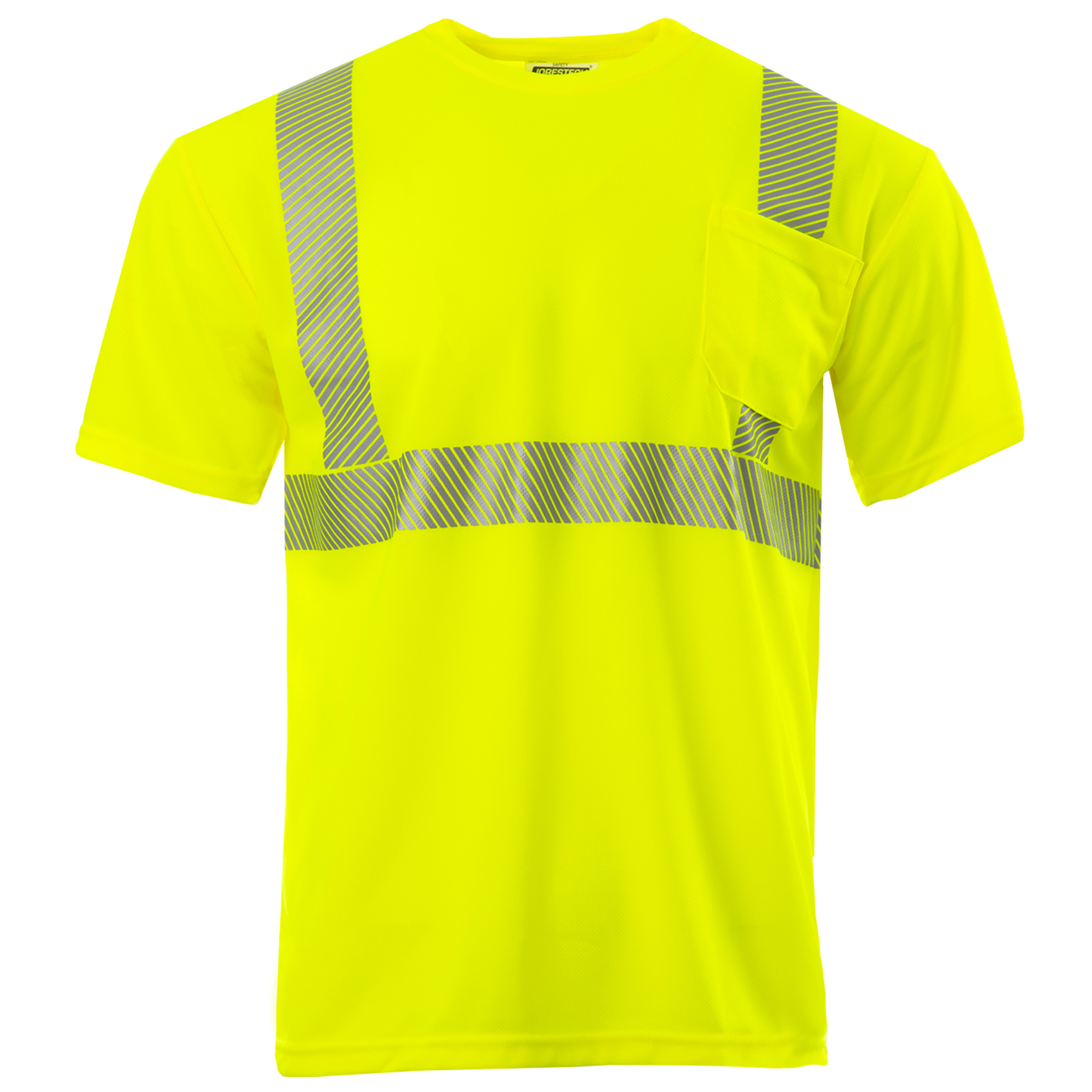 High-Visibility Safety Shirt: Lightweight, Breathable, and ANSI Class 2 Certified for Maximum Comfort and Protection (5-PACK)