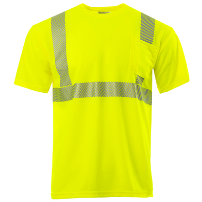 High-Visibility Safety Shirt: Lightweight, Breathable, and ANSI Class 2 Certified for Maximum Comfort and Protection (5-PACK)