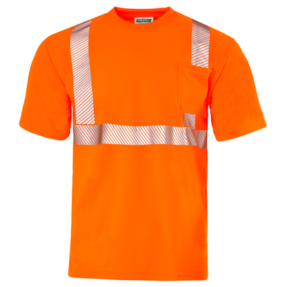 High-Visibility Safety Shirt: Lightweight, Breathable, and ANSI Class 2 Certified for Maximum Comfort and Protection (5-PACK)