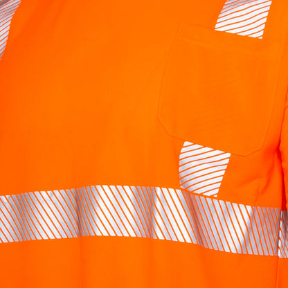 High-Visibility Safety Shirt: Lightweight, Breathable, and ANSI Class 2 Certified for Maximum Comfort and Protection (5-PACK)