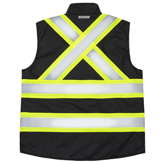 X on the Back Reversible Insulated Safety Vest – ANSI Certified, Weatherproof & Stylish