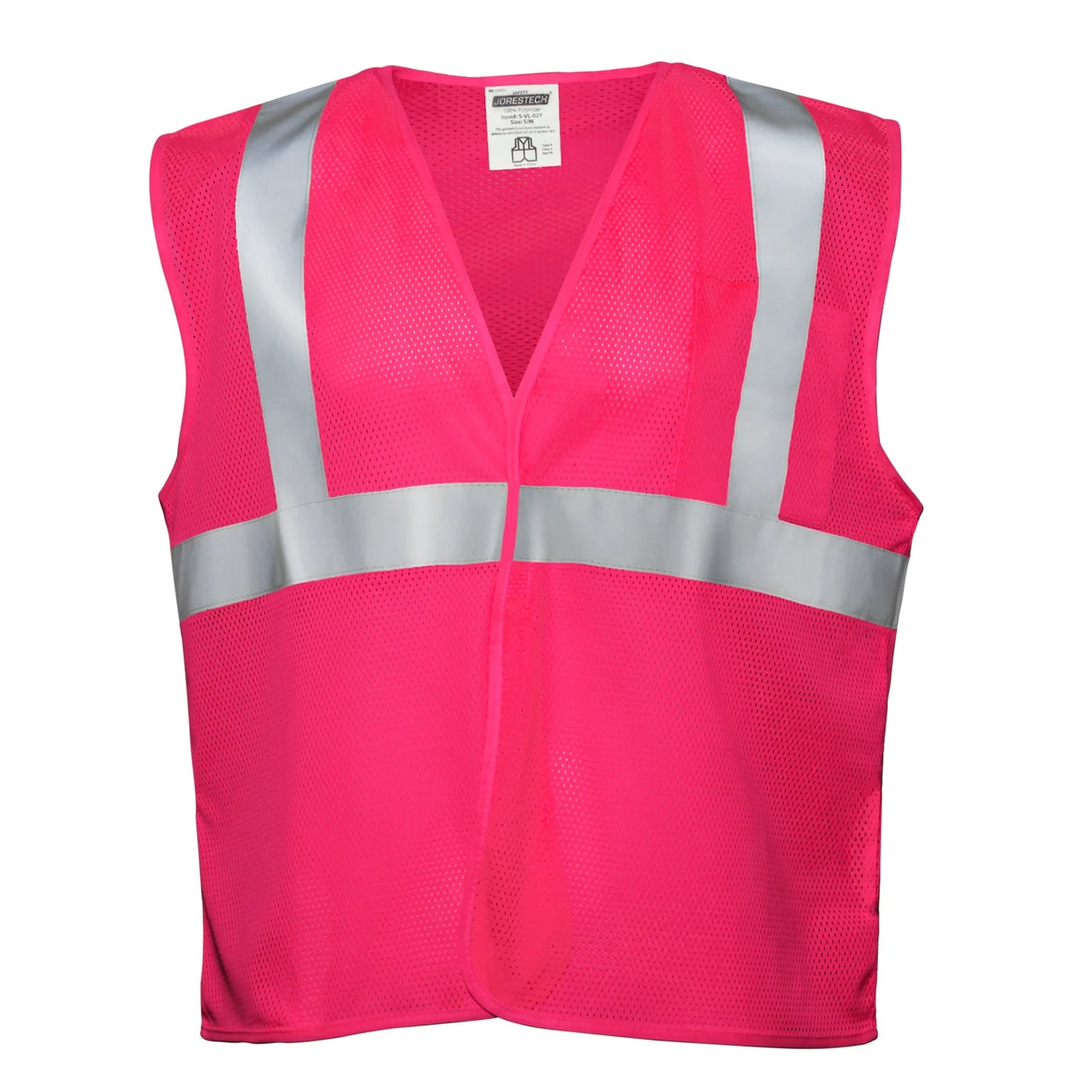 Customizable Pink High-Visibility Safety Vest – ANSI Certified, Reflective & Lightweight