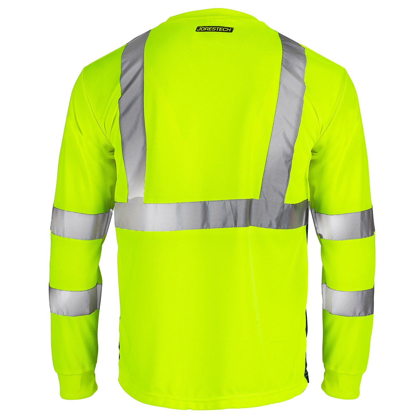 Stain-Concealing Design, ANSI Class 3 High-Visibility Safety Long Sleeve Shirt – Breathable with Reflective Stripes