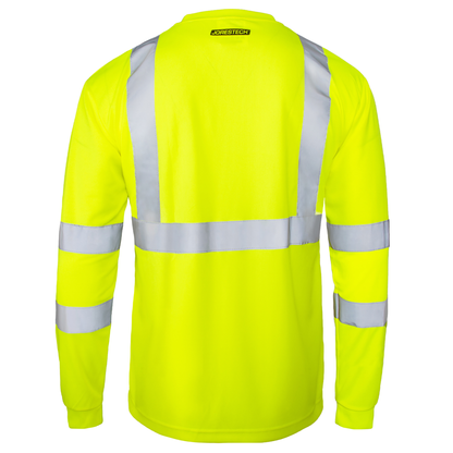 ANSI Class 3 High-Visibility Long-Sleeve Safety Shirt – Breathable, Reflective & Tailored for Maximum Protection