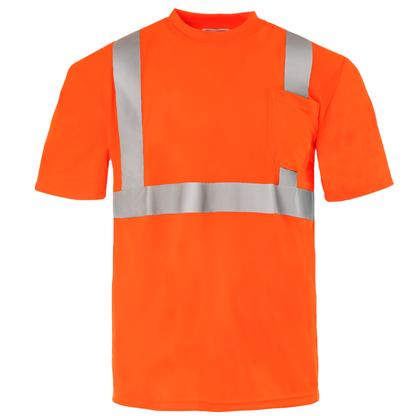 High-Visibility Safety Short Sleeve Shirt – Breathable, Reflective & ANSI Compliant