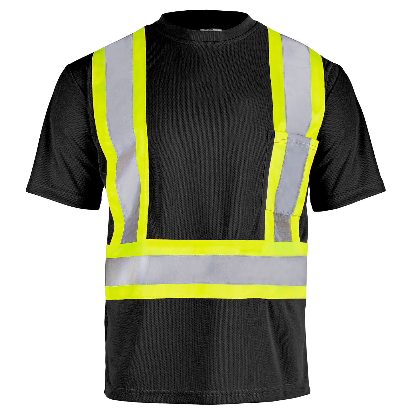 X-Back High-Visibility Two-Tone Reflective Work Shirt – ANSI Class 2 Safety, Breathable & Durable (5-PACK)