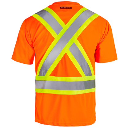 X-Back High-Visibility Two-Tone Reflective Work Shirt – ANSI Class 2 Safety, Breathable & Durable