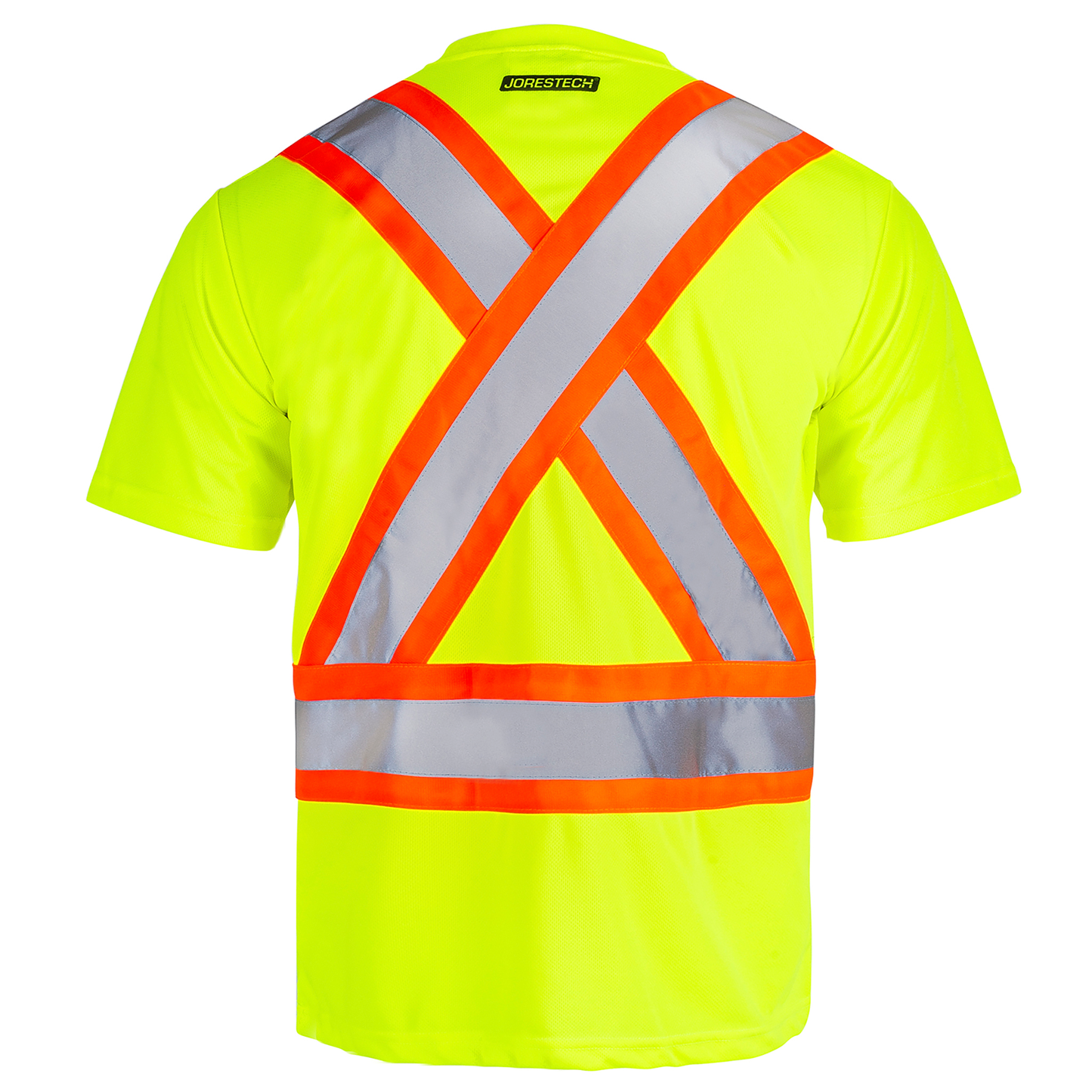 X-Back High-Visibility Two-Tone Reflective Work Shirt – ANSI Class 2 Safety, Breathable & Durable (5-PACK)