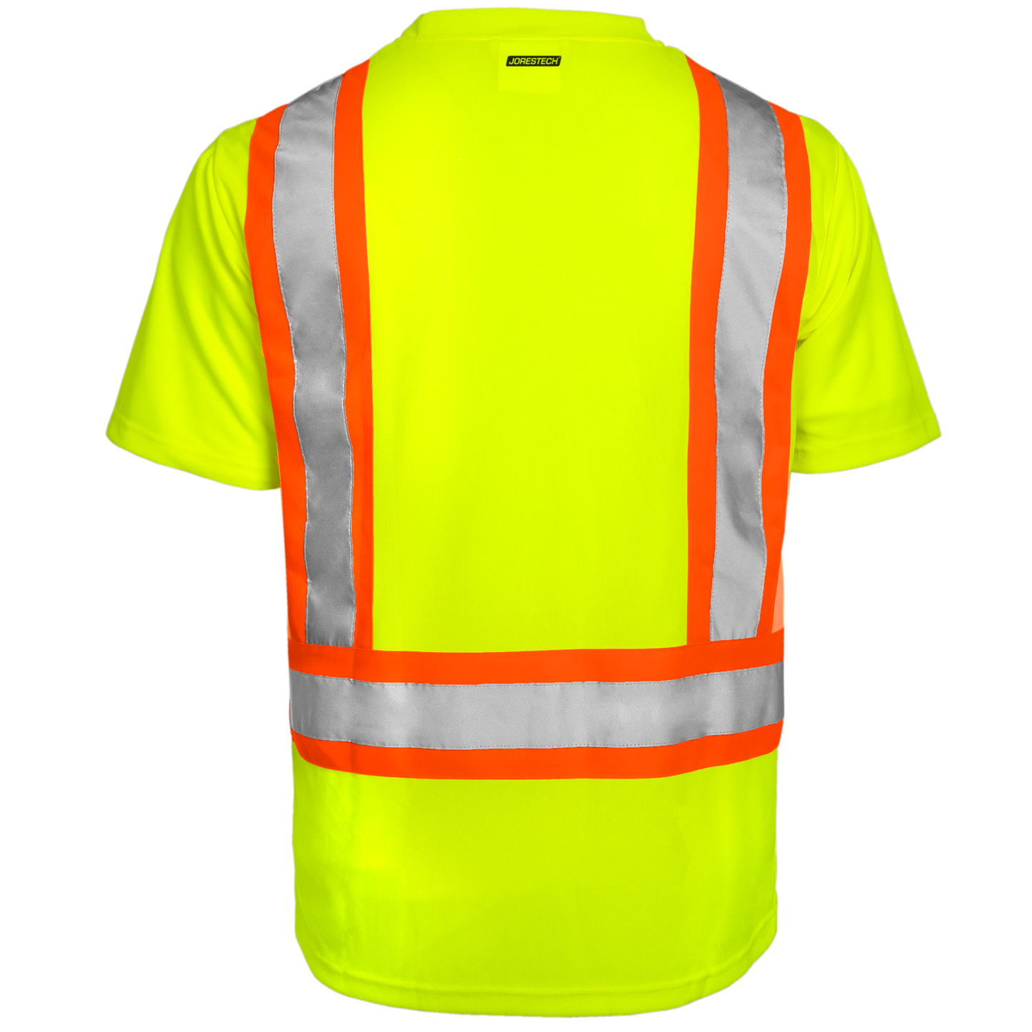 High-Visibility Reflective Safety Shirt: Lightweight, Breathable, and ANSI Compliant (5-PACK)
