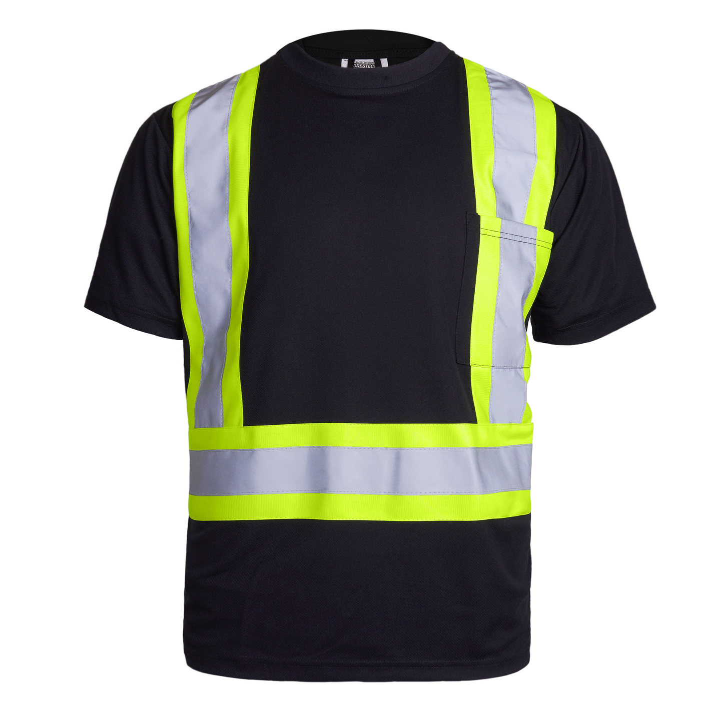 High-Visibility Reflective Safety Shirt: Lightweight, Breathable, and ANSI Compliant (5-PACK)