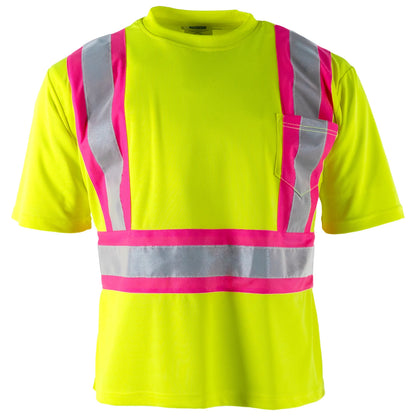 High-Visibility Reflective Safety Shirt – ANSI/ISEA 107-2020 Certified (5-Pack)