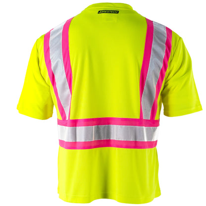 High-Visibility Reflective Safety Shirt – ANSI/ISEA 107-2020 Certified (5-Pack)